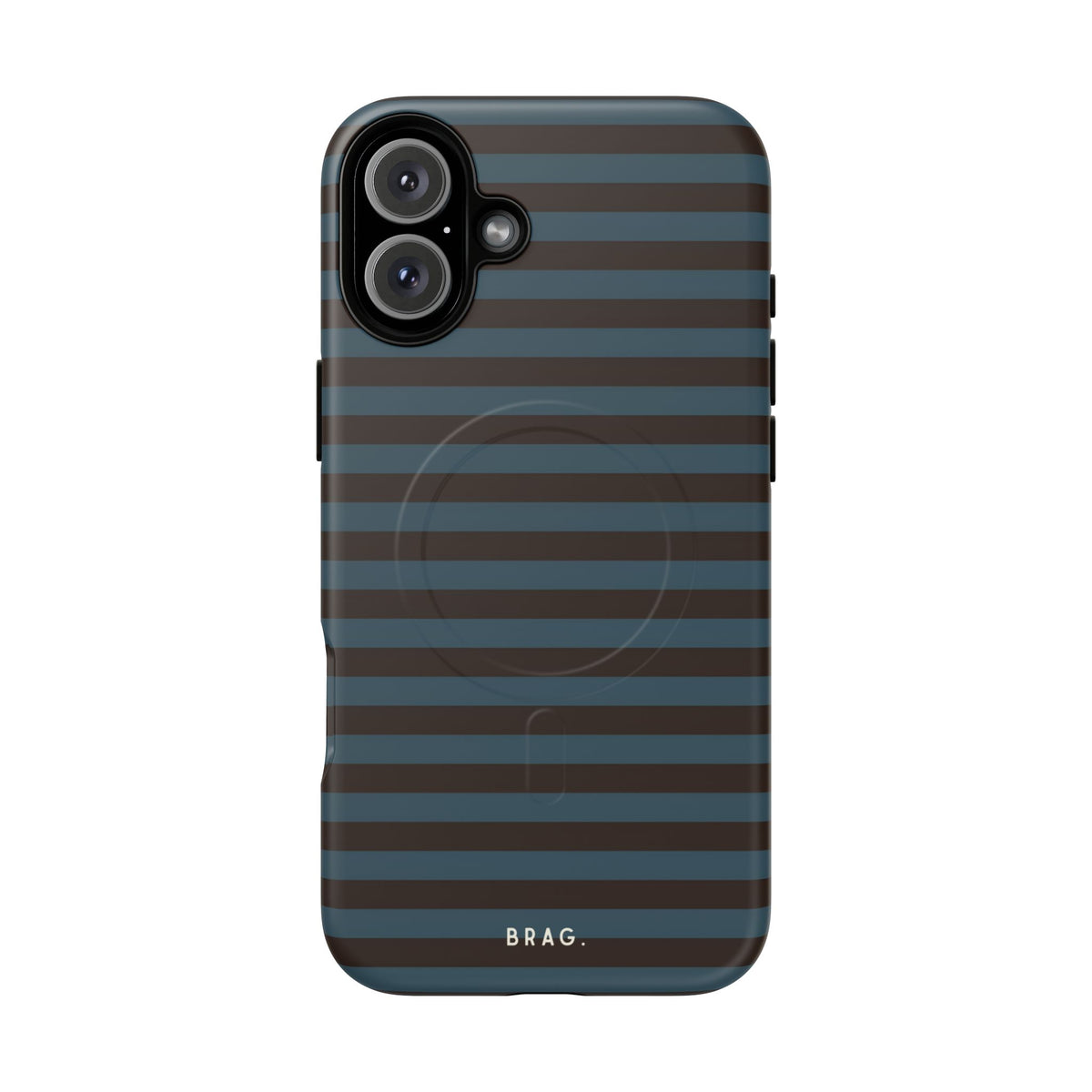 Seaside Stripe MagSafe Tough Phone Case — Magnetic Protective Cover