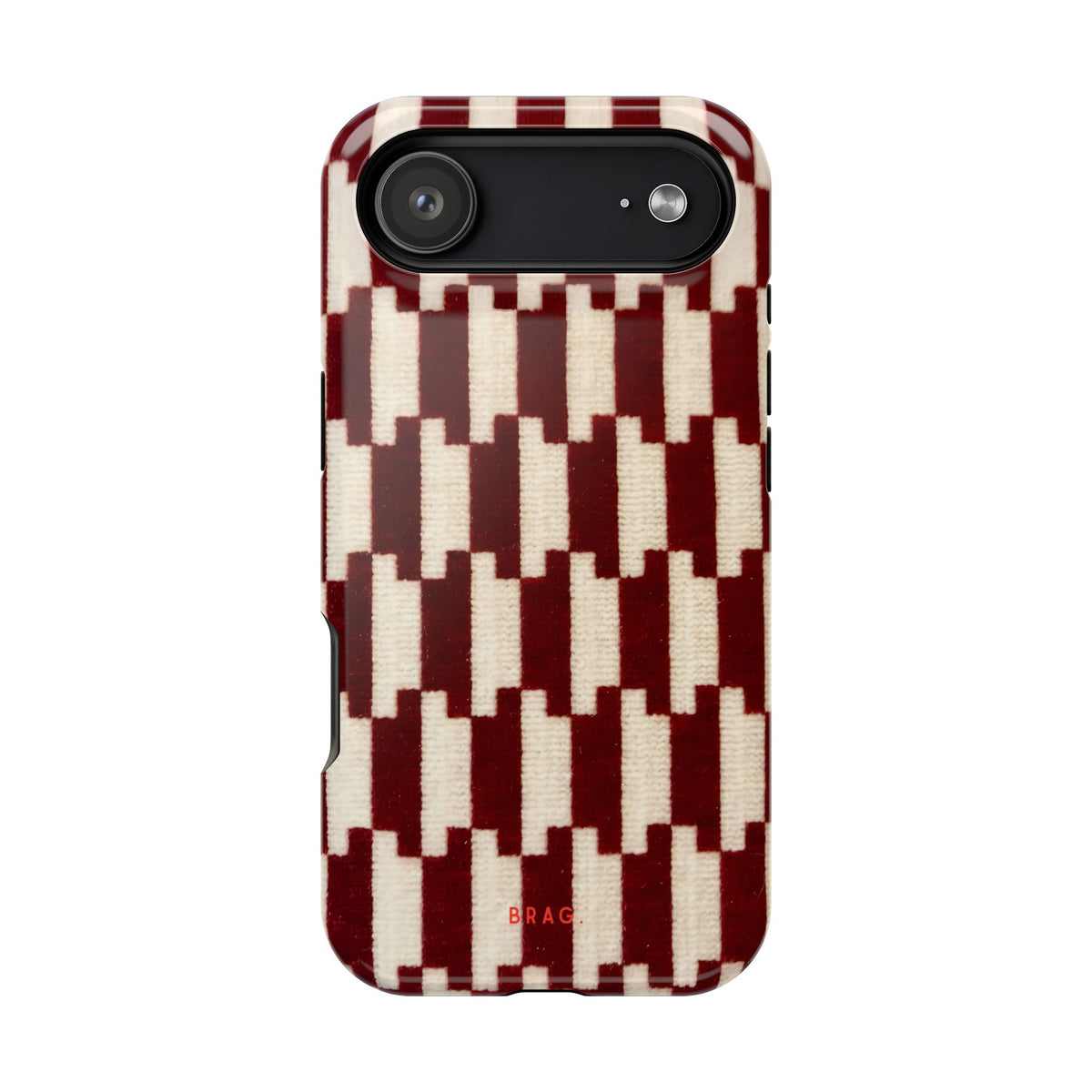 Wine & Cream Magnetic Impact-Resistant Phone Case