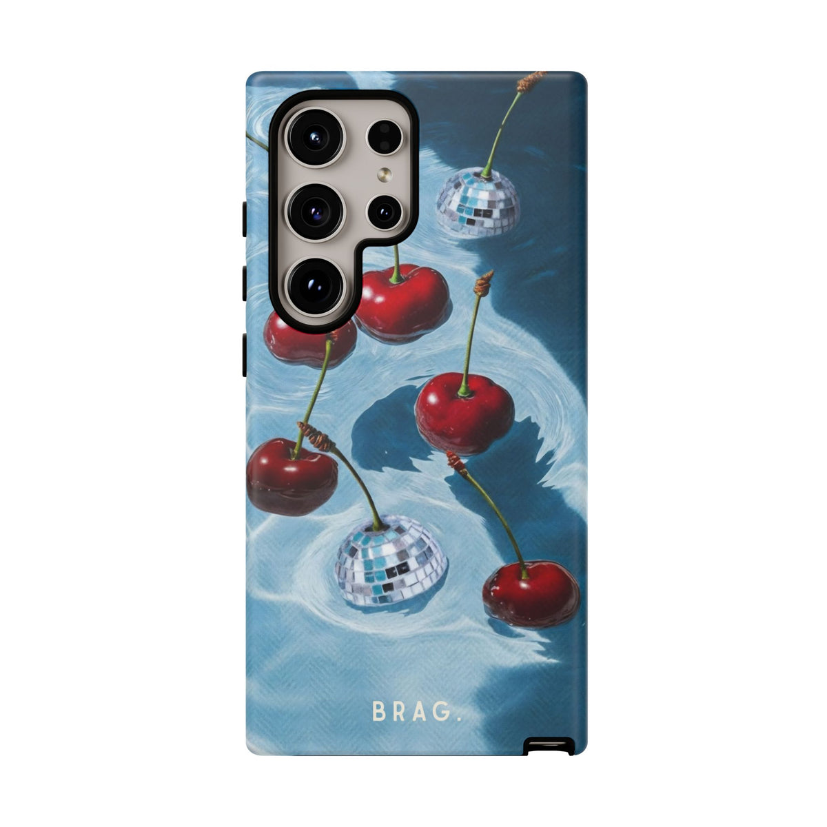 Cherry Ice Tough Phone Case – Shockproof Protective iPhone Cover
