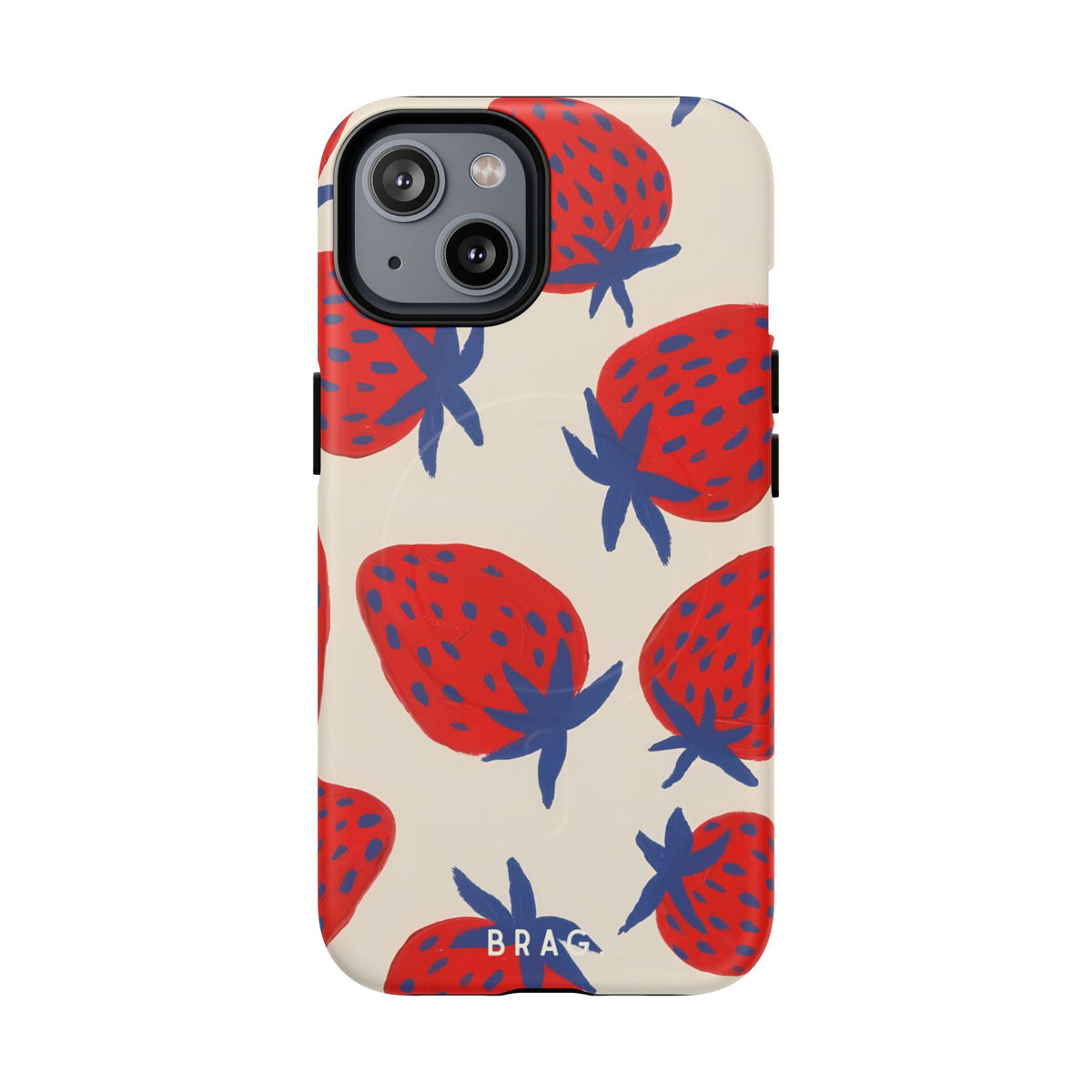 Strawberry Field MagSafe Tough Phone Case — Magnetic Protective Cover
