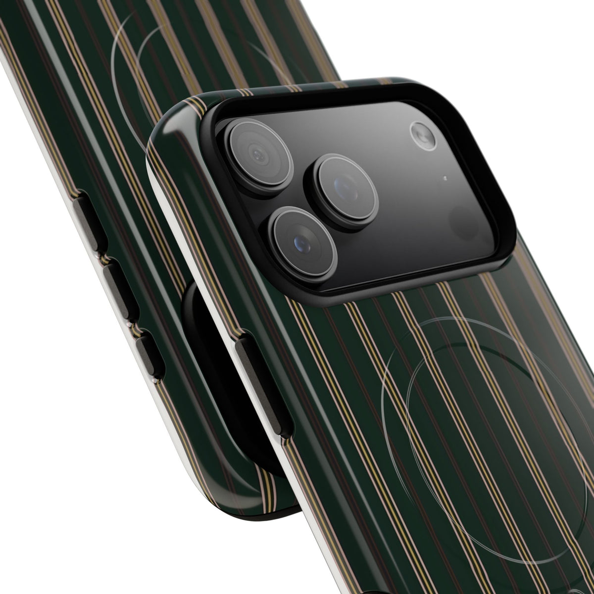 Vintage Pinstripe MagSafe Tough Phone Case — Magnetic Protective Cover
