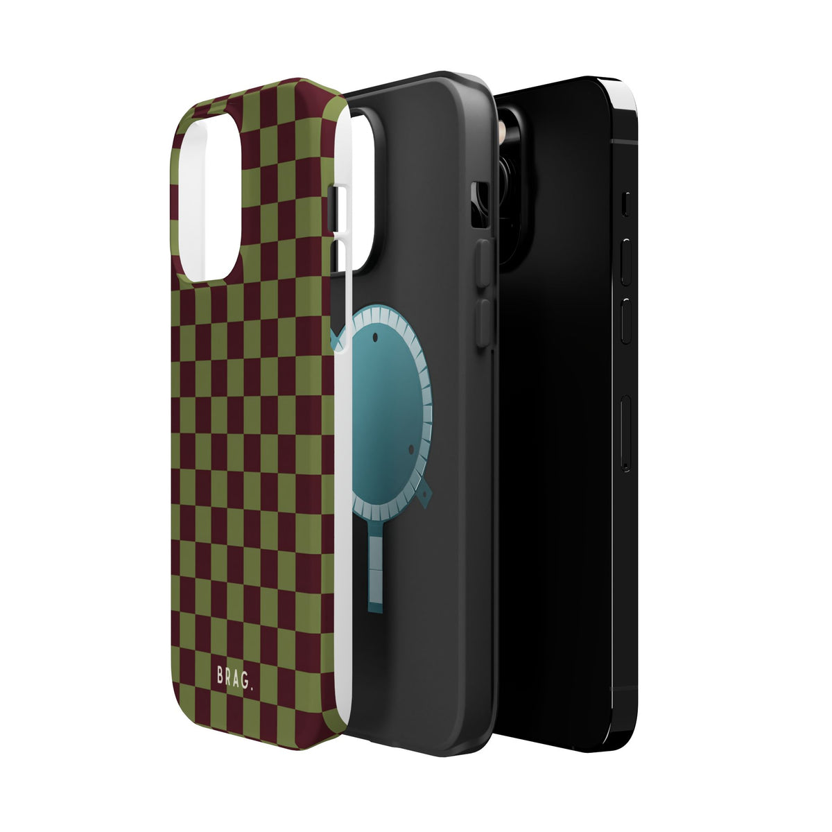 Lucky Check Magnetic Impact-Resistant Phone Case