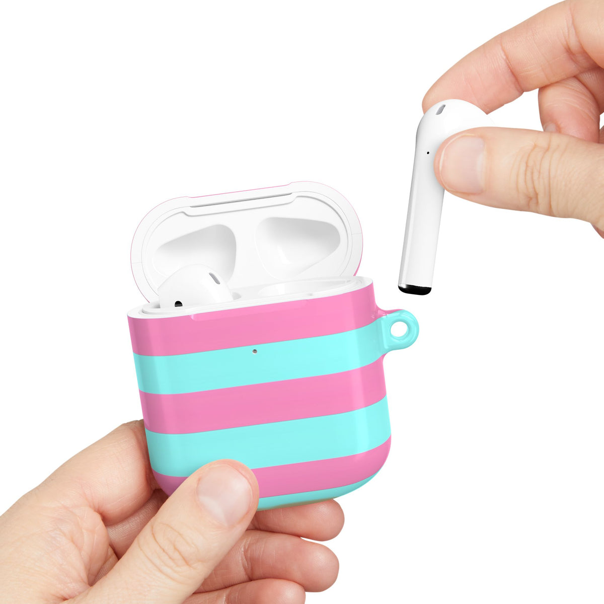 Taffy Stripe AirPod Case – Slim Protective Charging Case