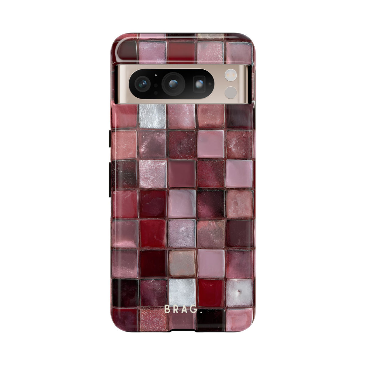 Cherry Tile Tough Phone Case – Shockproof Protective iPhone Cover