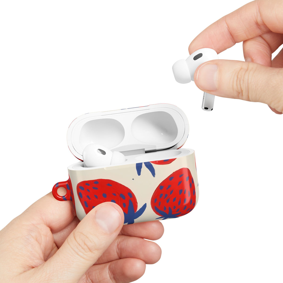 Strawberry Field AirPod Case – Slim Protective Charging Case