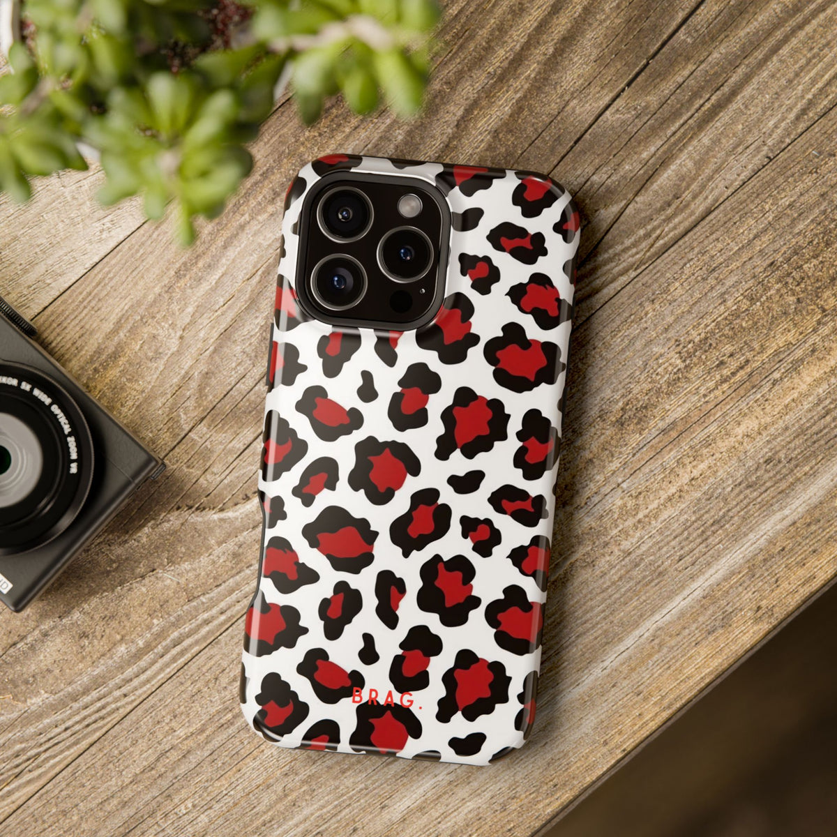 Leopard Kiss Magnetic Impact-Resistant Phone Case