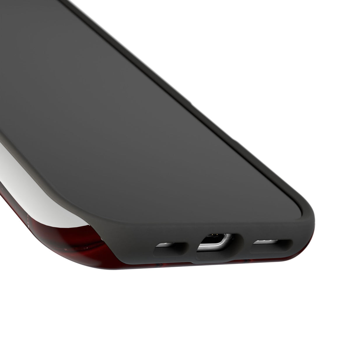 Cherry Leather Magnetic Impact-Resistant Phone Case