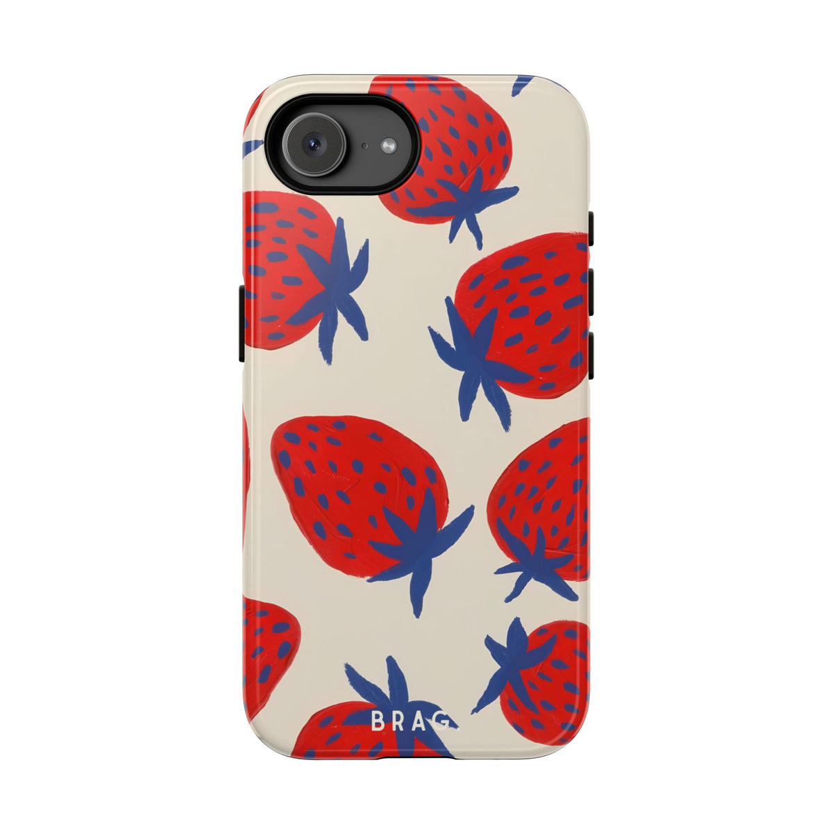 Strawberry Field Tough Phone Case – Shockproof Protective iPhone Cover