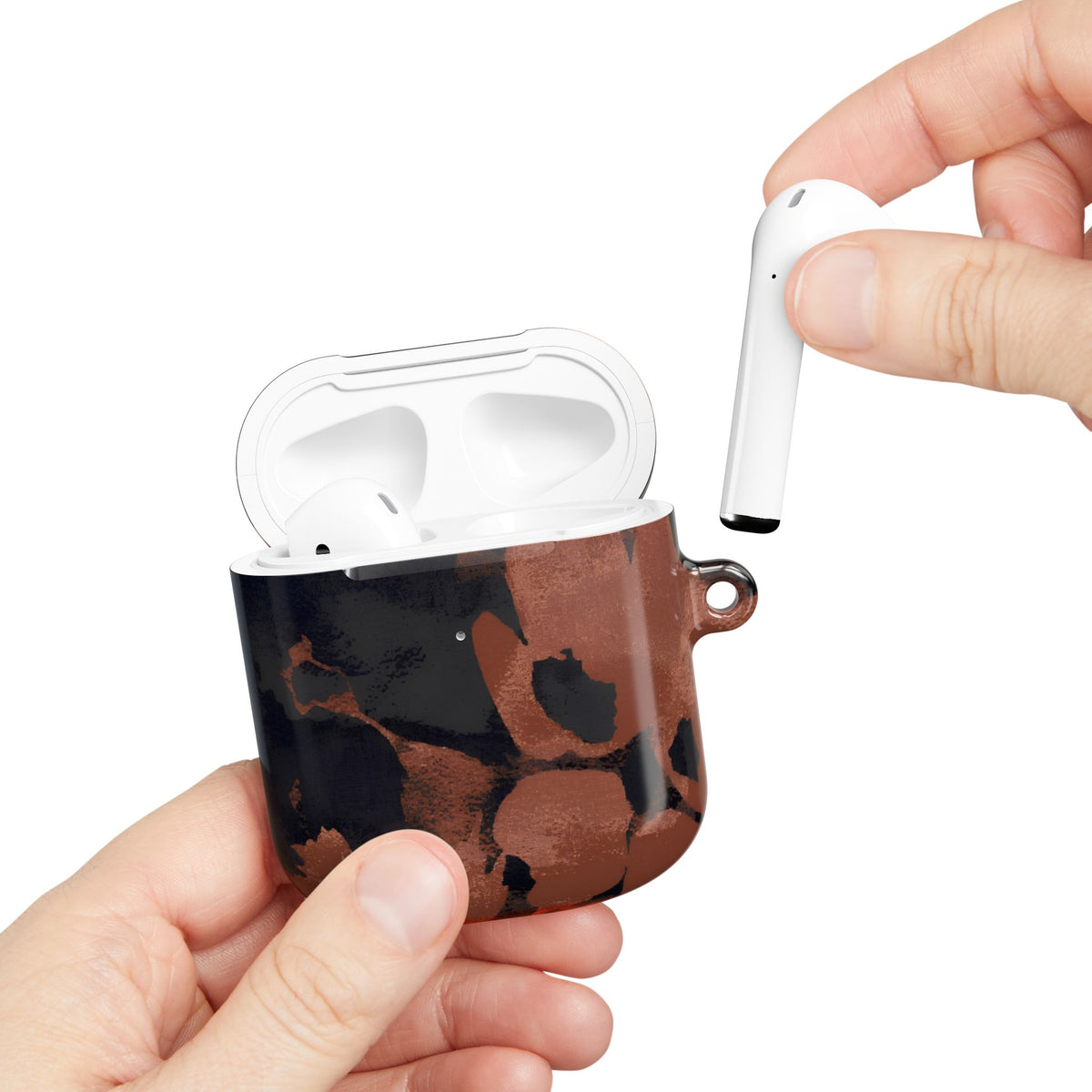 Terracotta Bloom AirPod Case – Slim Protective Charging Case