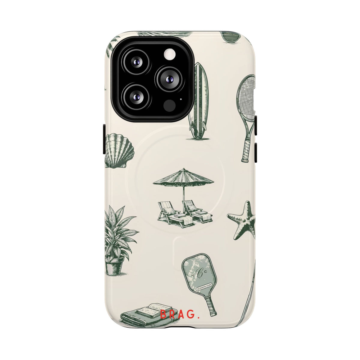 Beach Club MagSafe Tough Phone Case — Magnetic Protective Cover