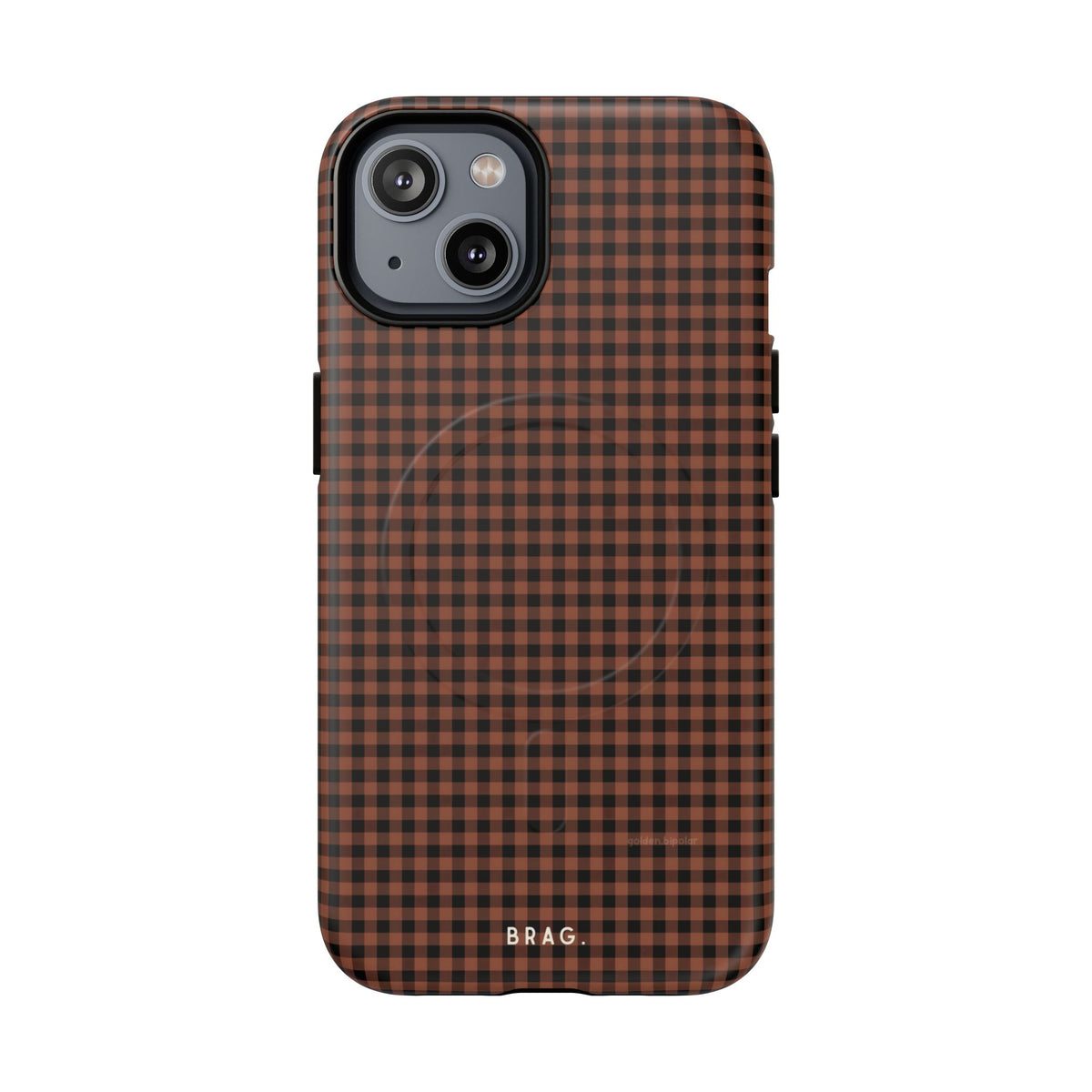 Cafe Check MagSafe Tough Phone Case — Magnetic Protective Cover