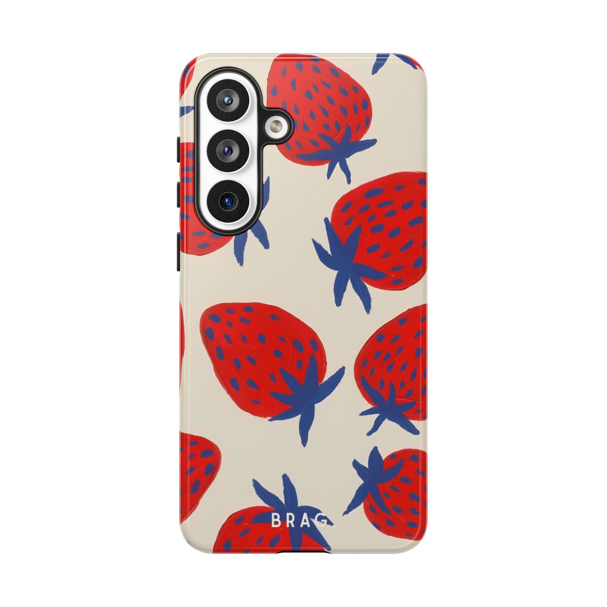 Strawberry Field Tough Phone Case – Shockproof Protective iPhone Cover