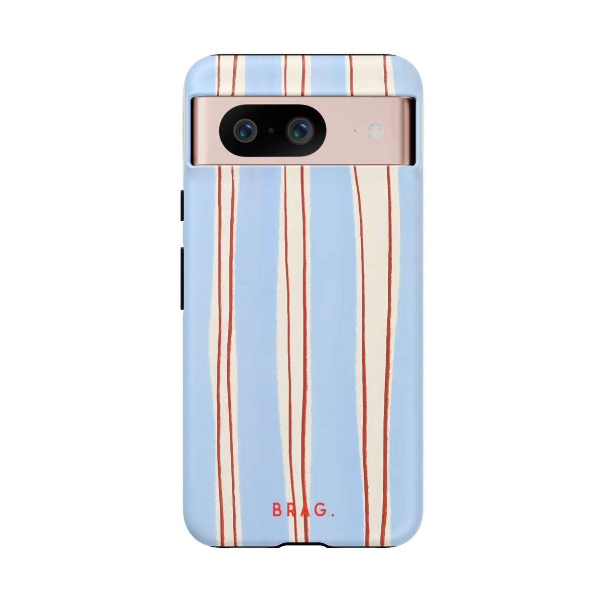 Blue Linen Tough Phone Case – Shockproof Protective iPhone Cover