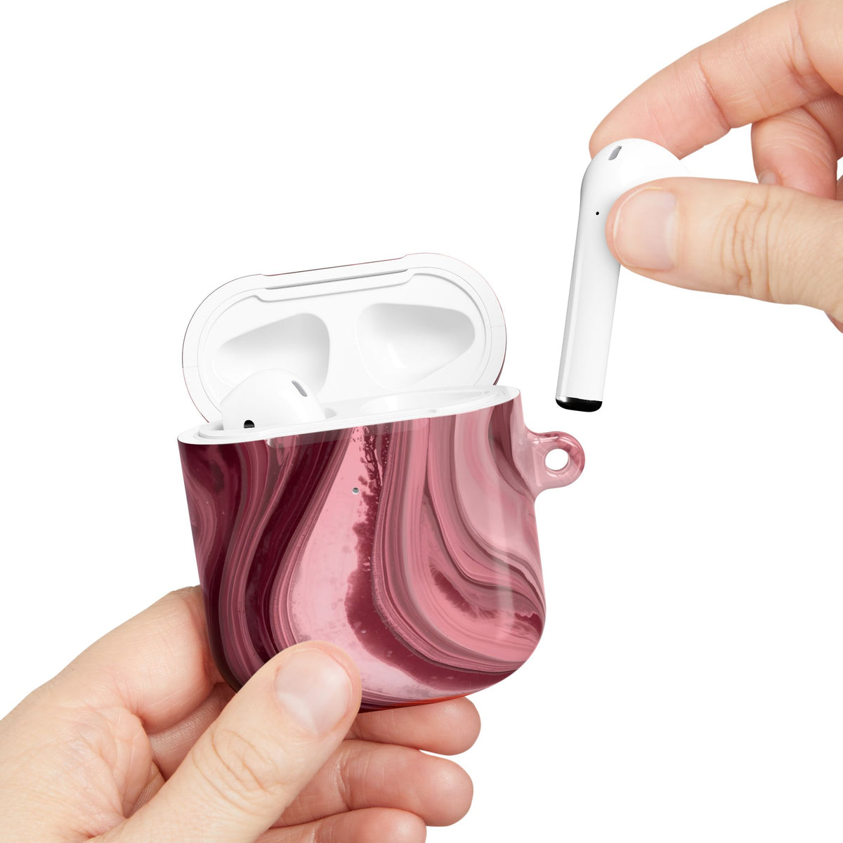 Cherry Smoke AirPod Case – Slim Protective Charging Case
