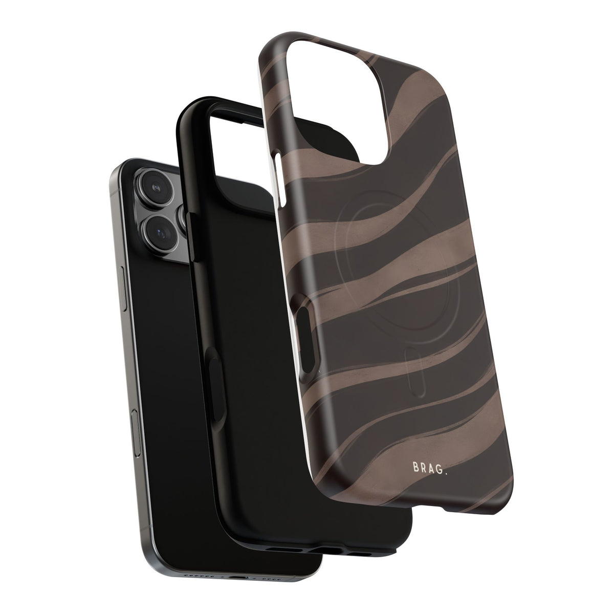 Zebra Wave MagSafe Tough Phone Case — Magnetic Protective Cover
