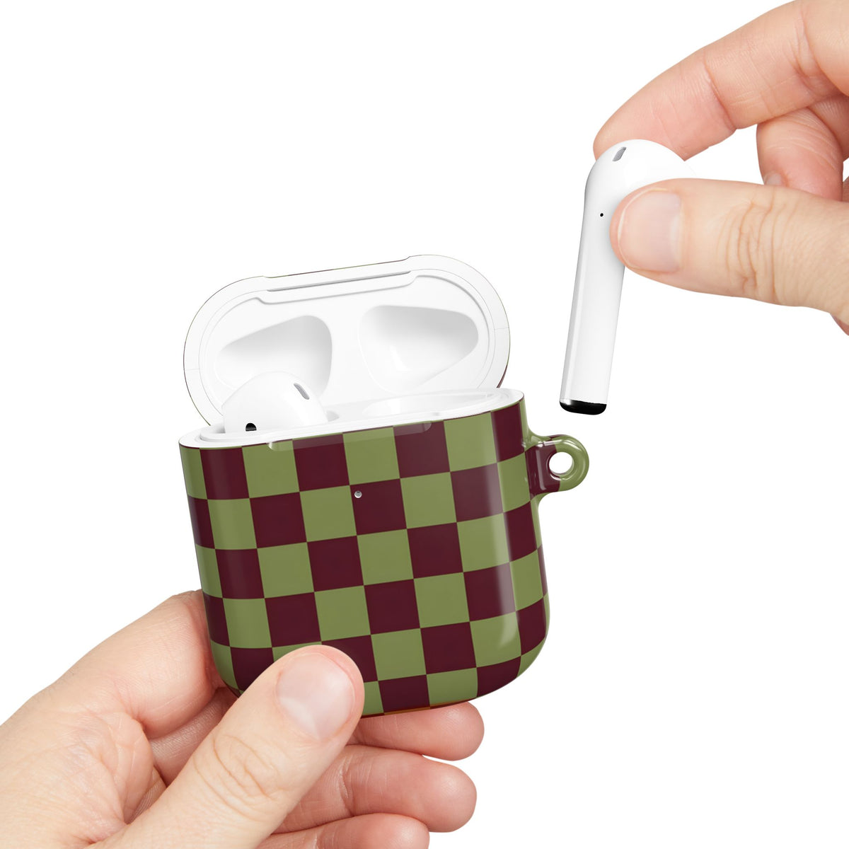 Lucky Check AirPod Case – Slim Protective Charging Case