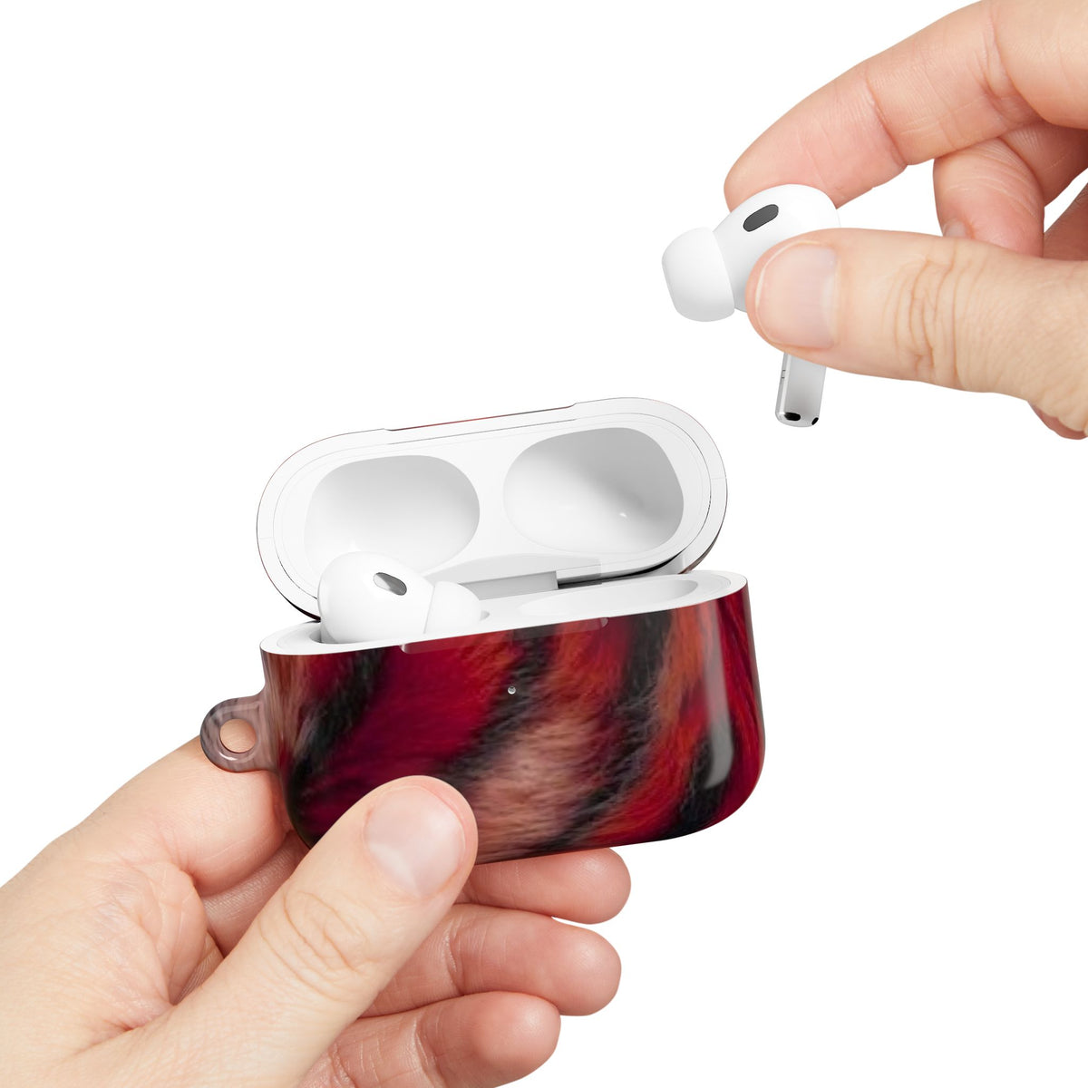 Red Rush AirPod Case – Slim Protective Charging Case