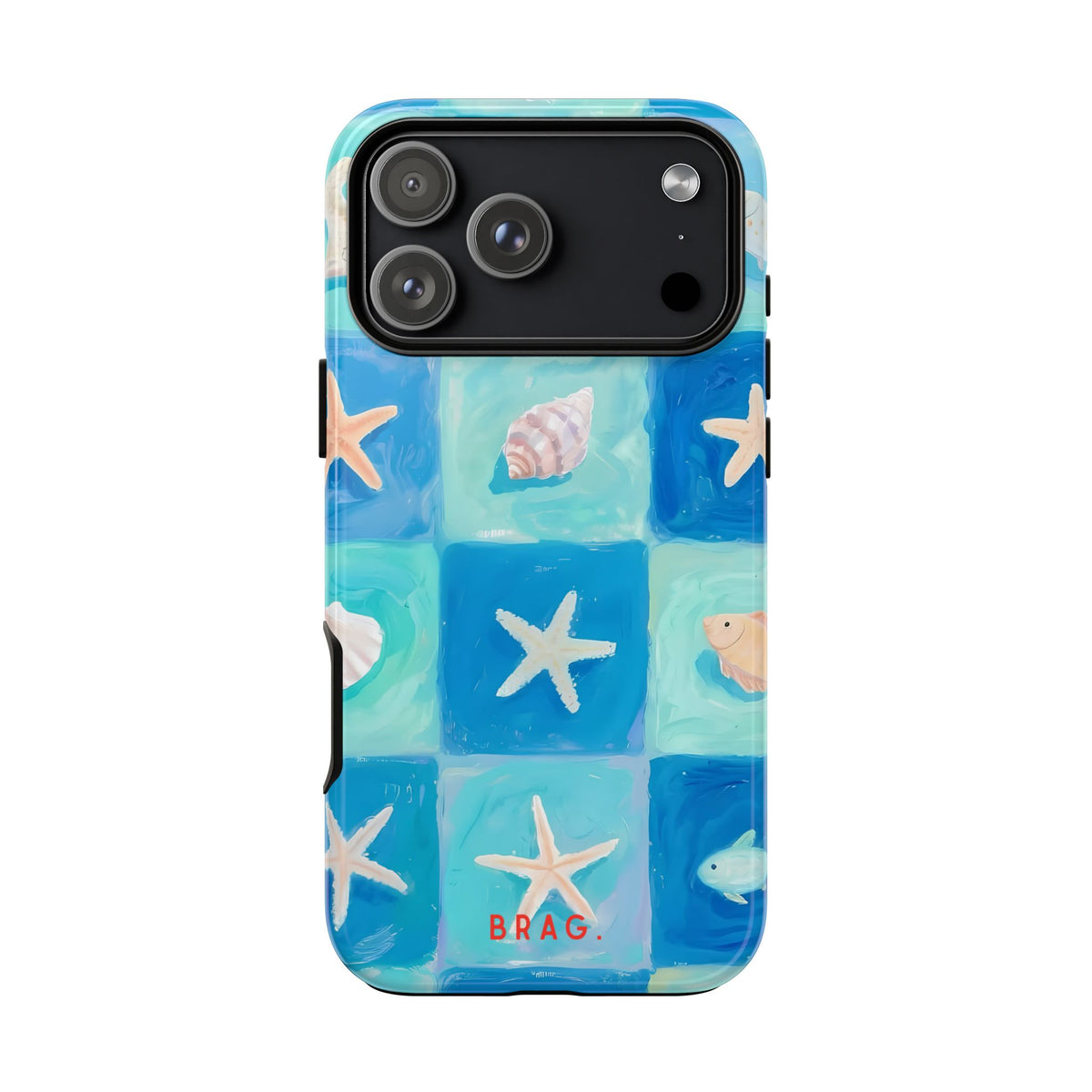 Saltwater Tiles Tough Phone Case – Shockproof Protective iPhone Cover