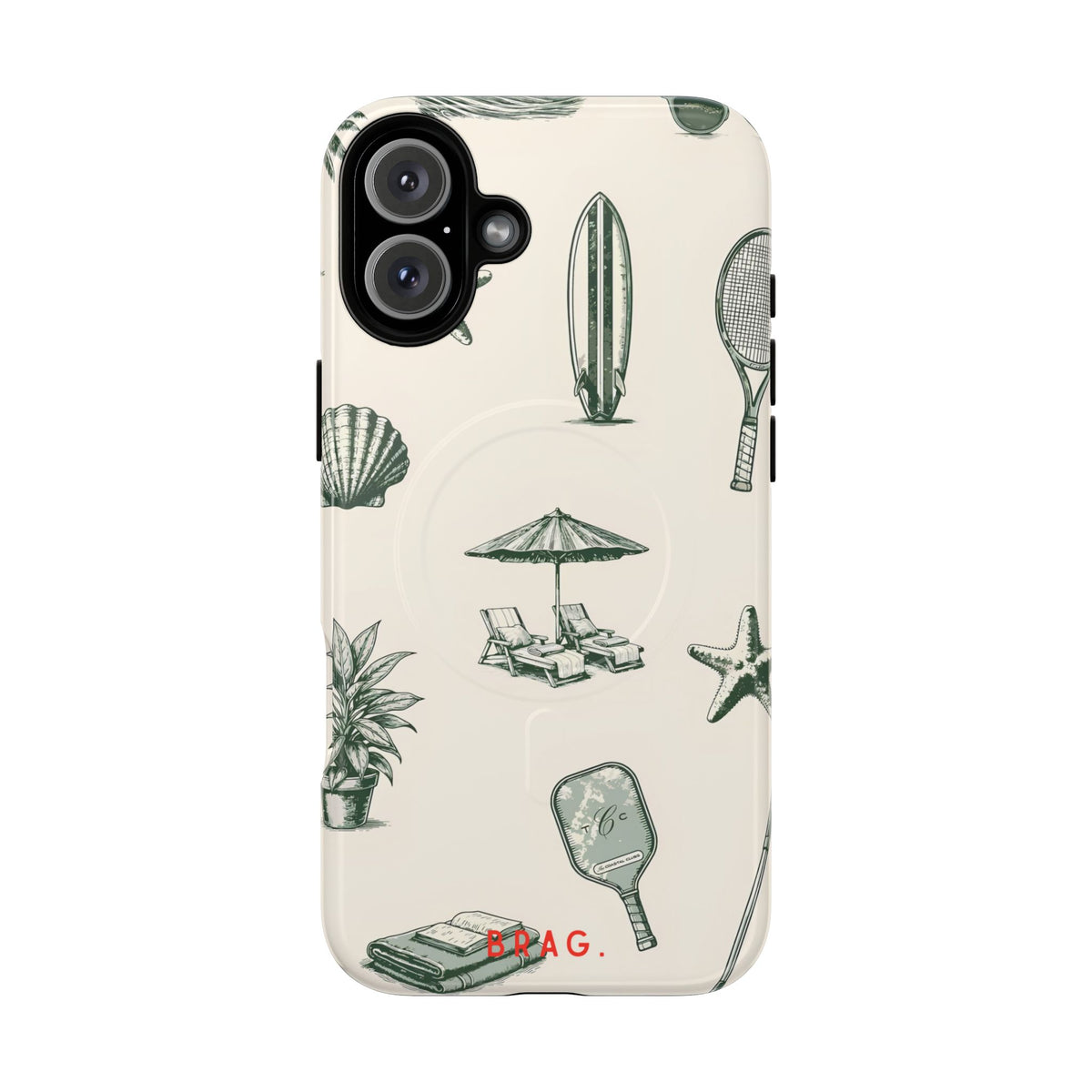 Beach Club MagSafe Tough Phone Case — Magnetic Protective Cover