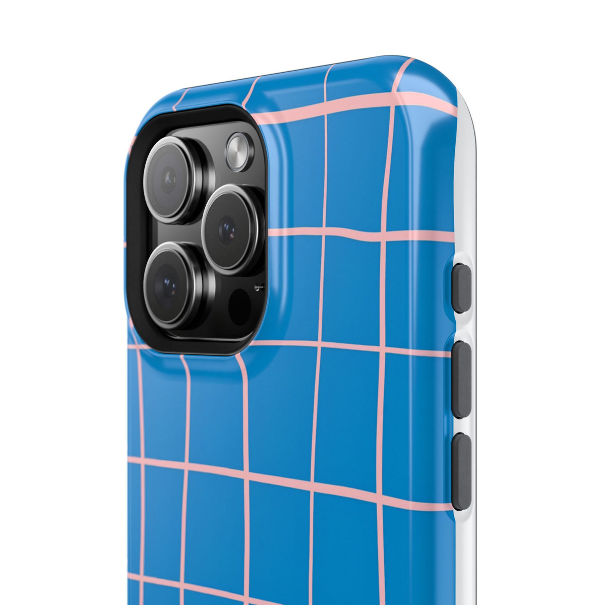 Coastal Grid Magnetic Impact-Resistant Phone Case