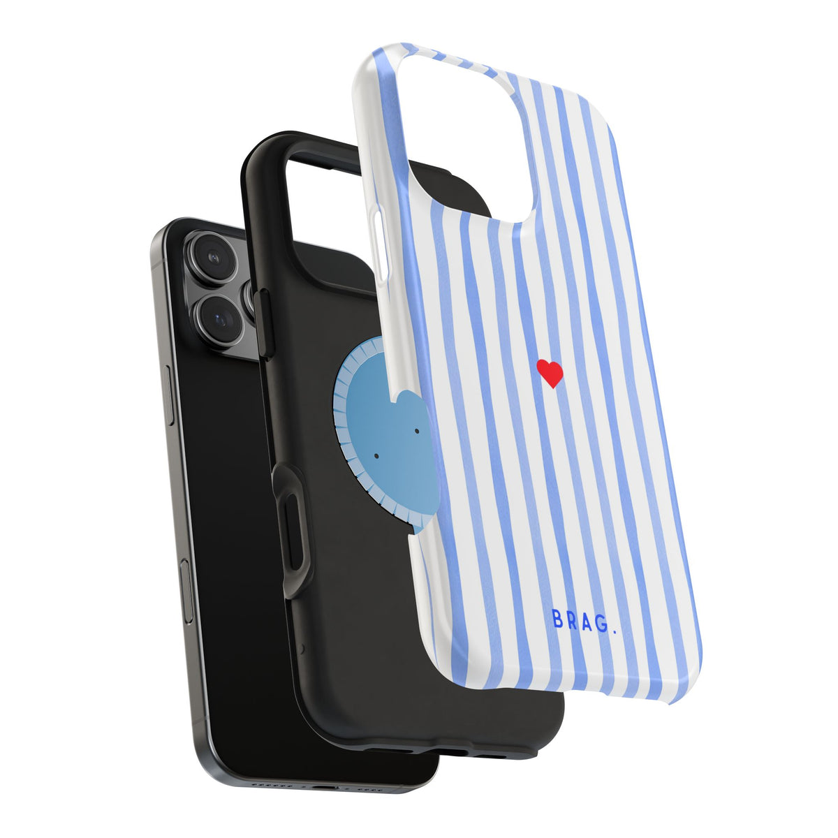 Blue Heart Magnetic Impact-Resistant Phone Case