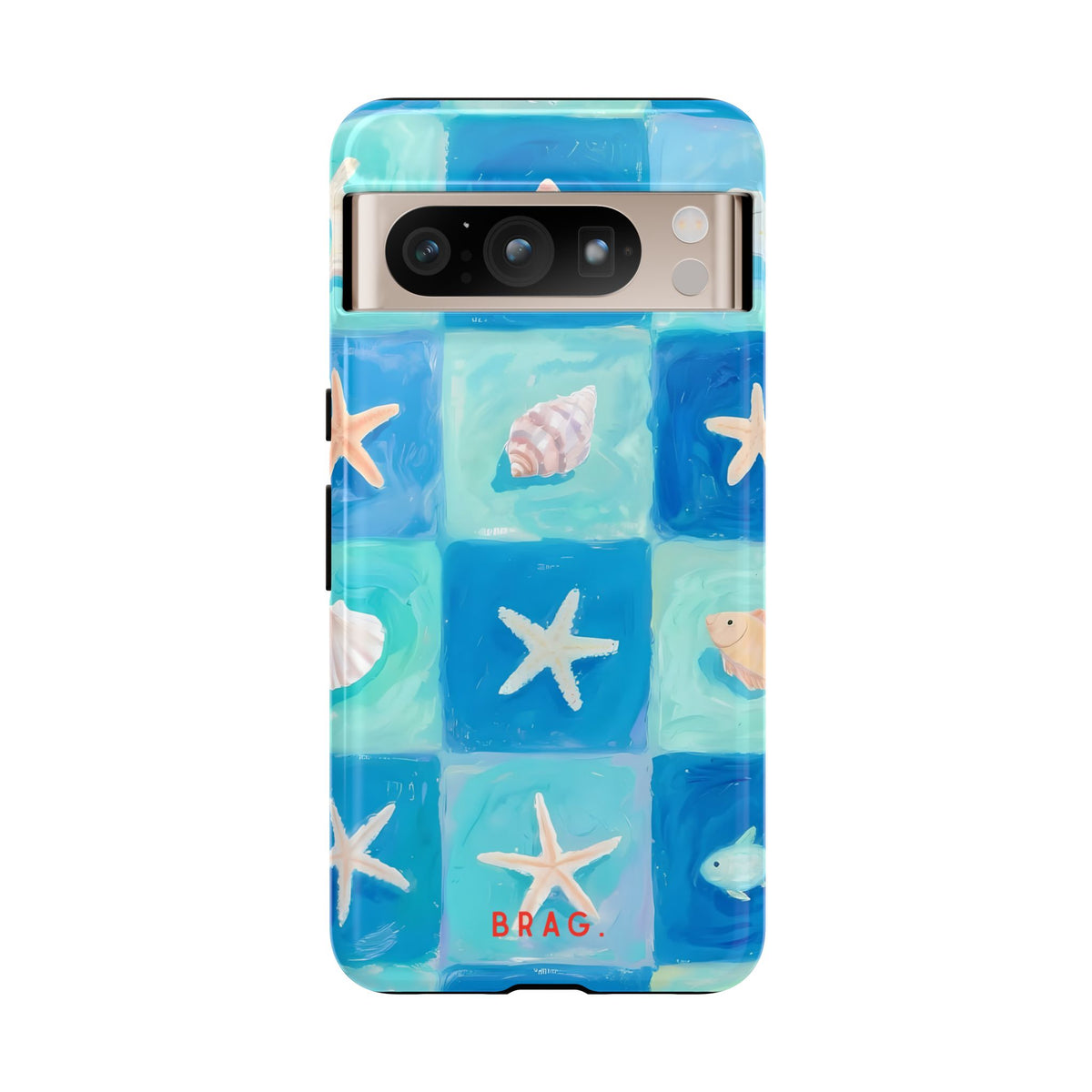 Saltwater Tiles Tough Phone Case – Shockproof Protective iPhone Cover