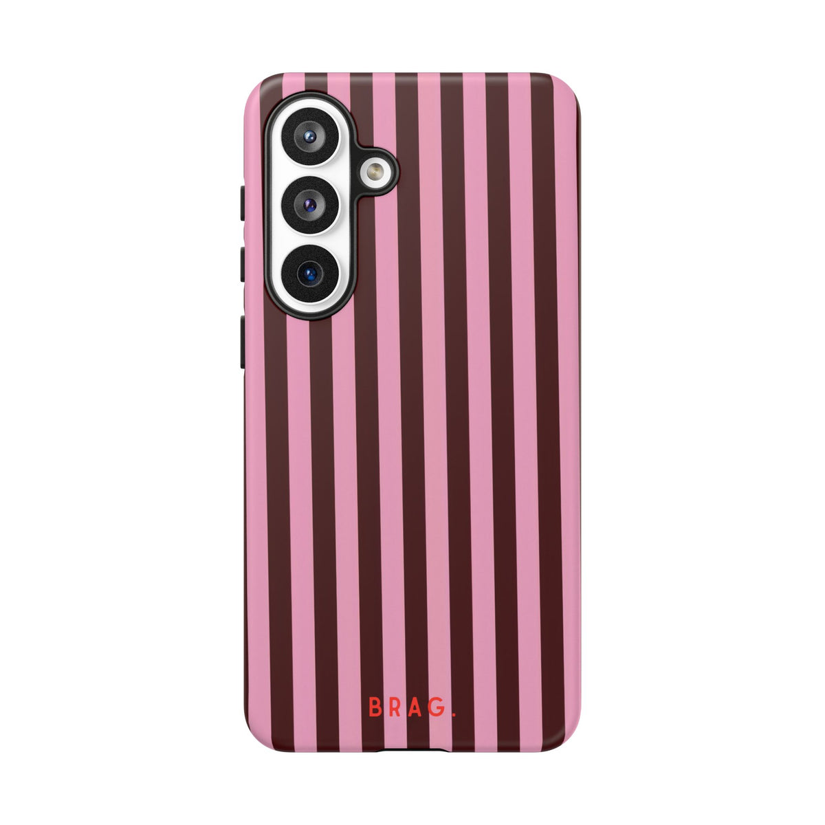 Candy Stripe Tough Phone Case – Shockproof Protective iPhone Cover