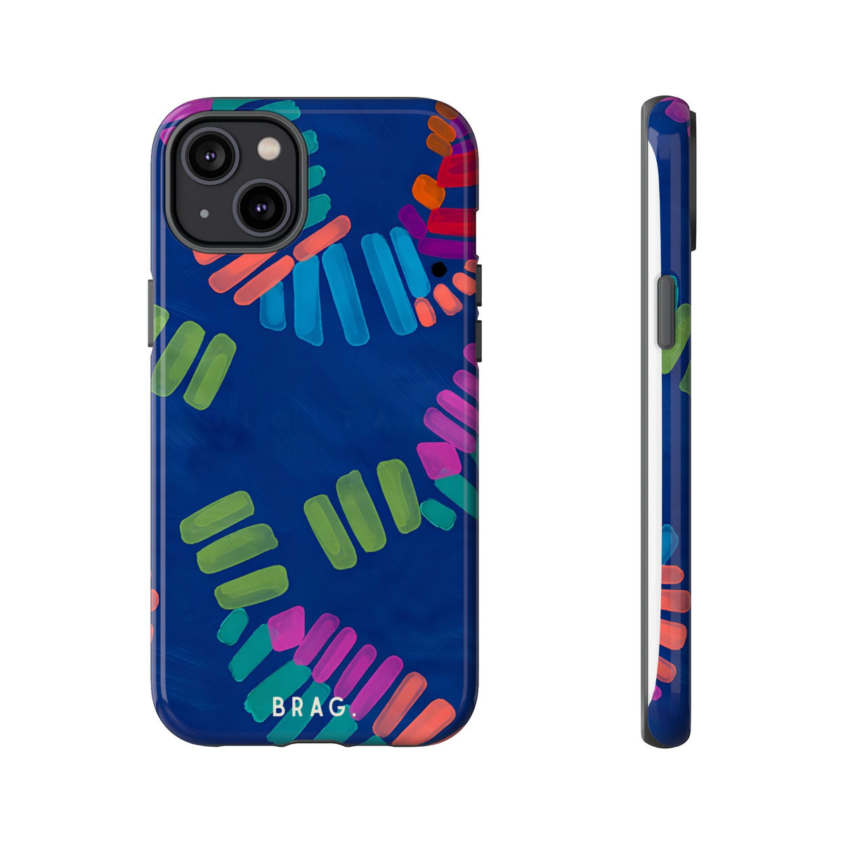 Blue Palm Tough Phone Case – Shockproof Protective iPhone Cover