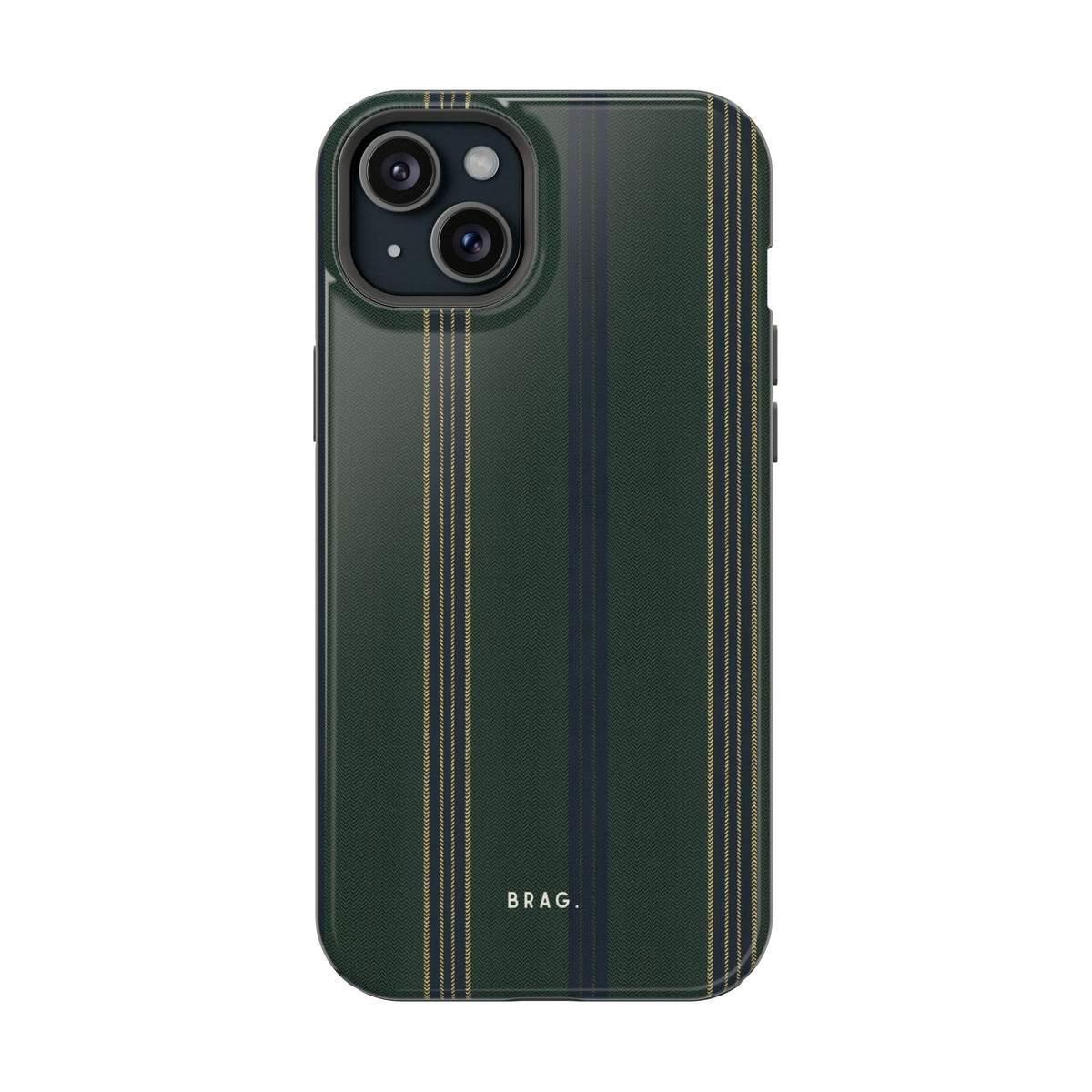 Olive Pinstripe Magnetic Impact-Resistant Phone Case