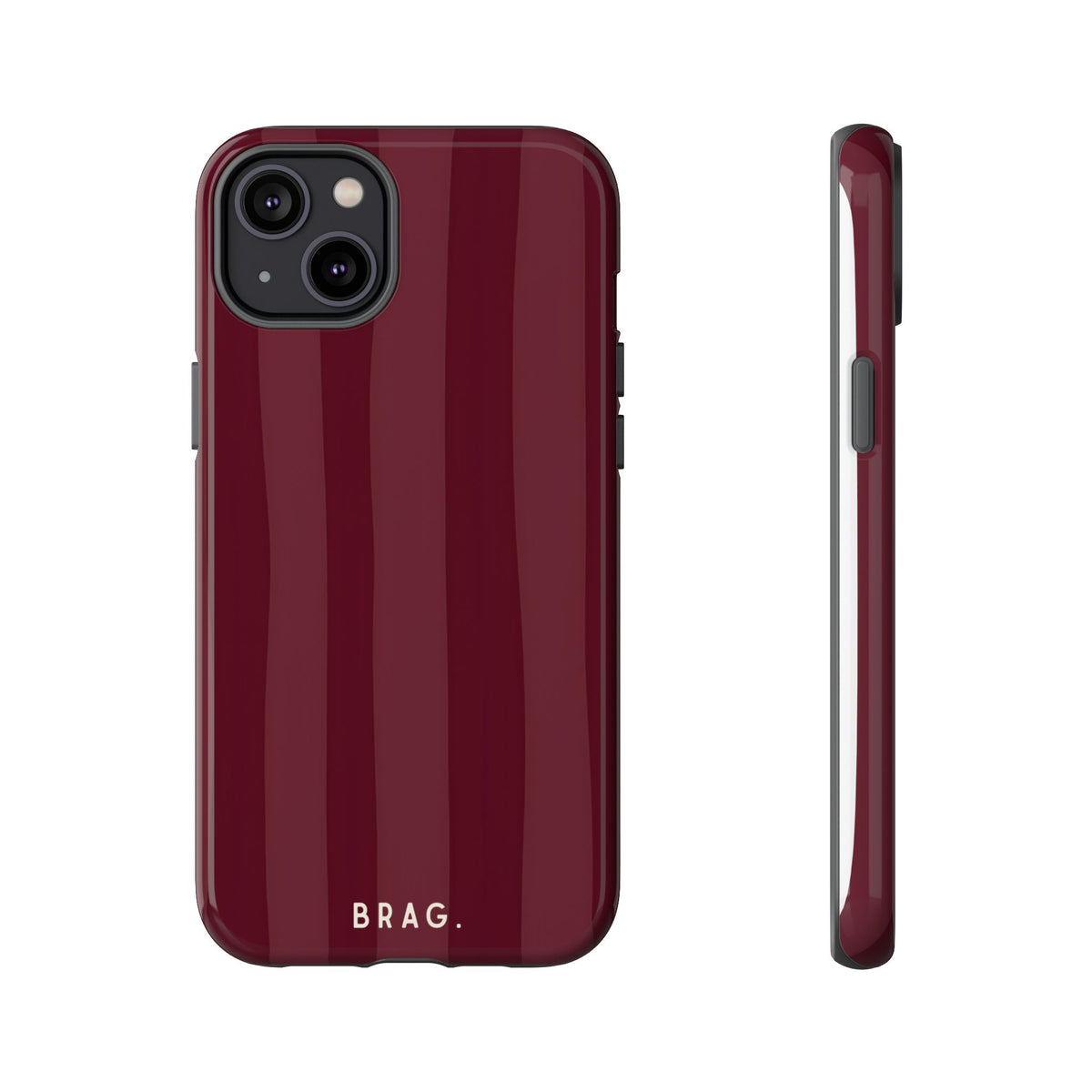 Dark Cherry Tough Phone Case – Shockproof Protective iPhone Cover