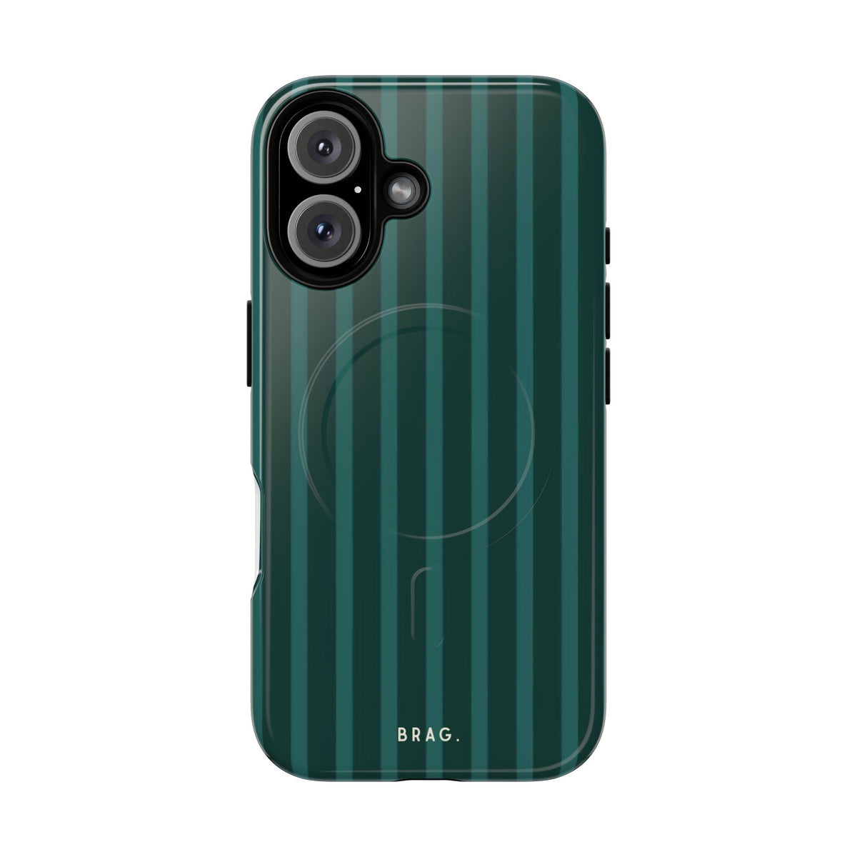 Forest Stripe MagSafe Tough Phone Case — Magnetic Protective Cover