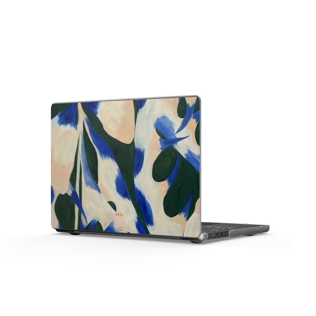 Blue Garden Matte MacBook Case — Slim Protective Laptop Cover