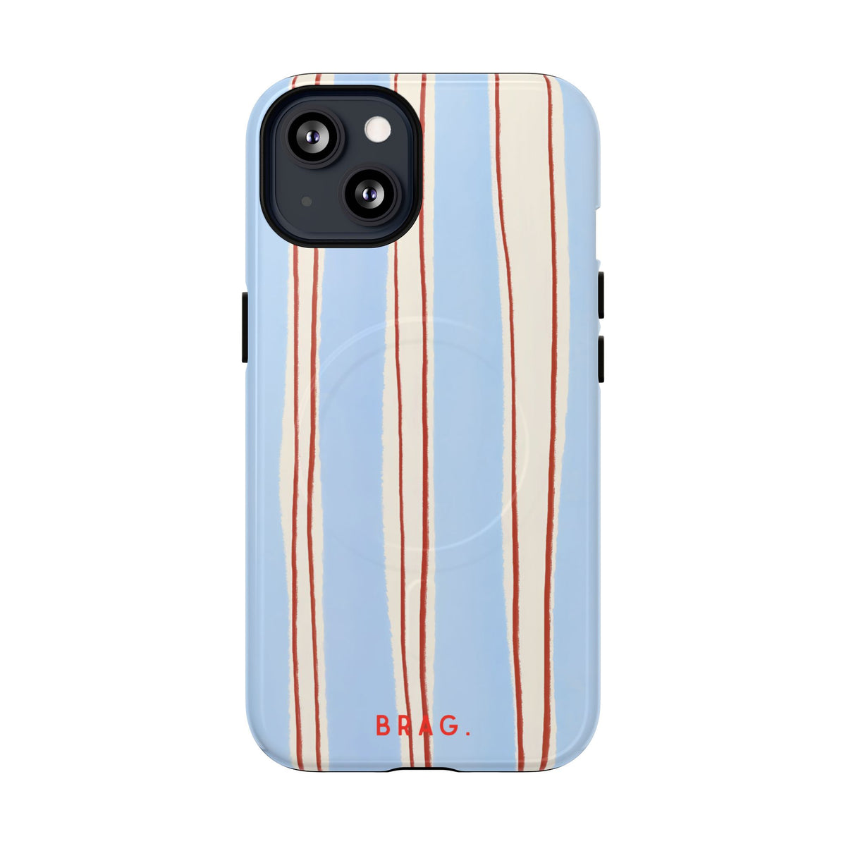 Blue Linen MagSafe Tough Phone Case — Magnetic Protective Cover