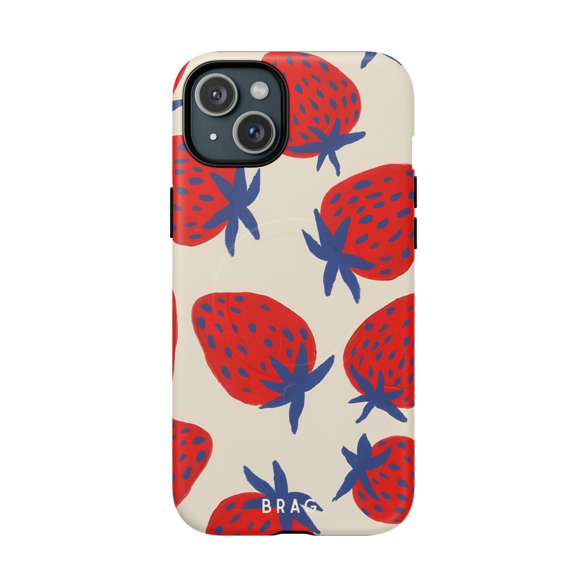 Strawberry Field MagSafe Tough Phone Case — Magnetic Protective Cover