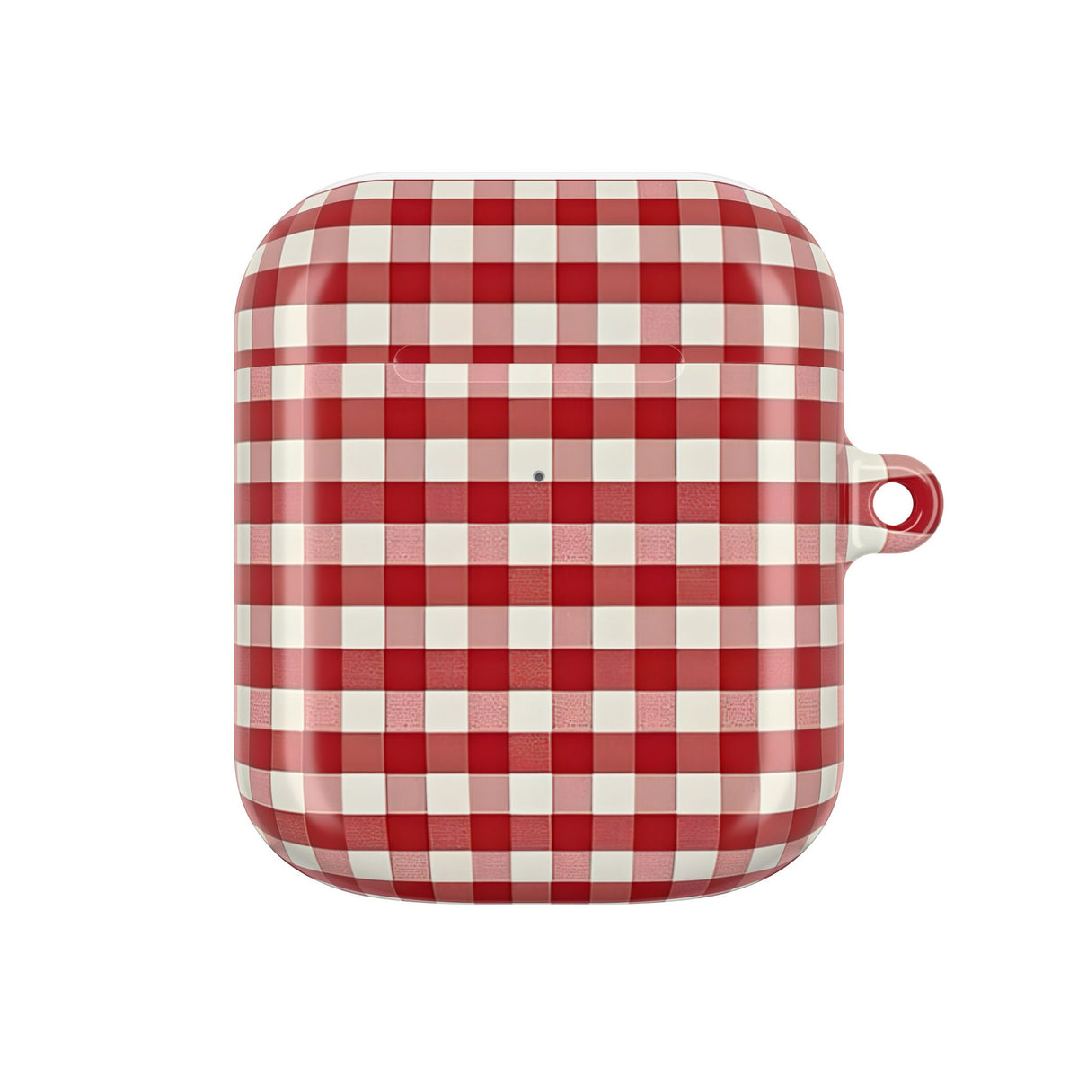 Red Gingham AirPod Case – Slim Protective Charging Case