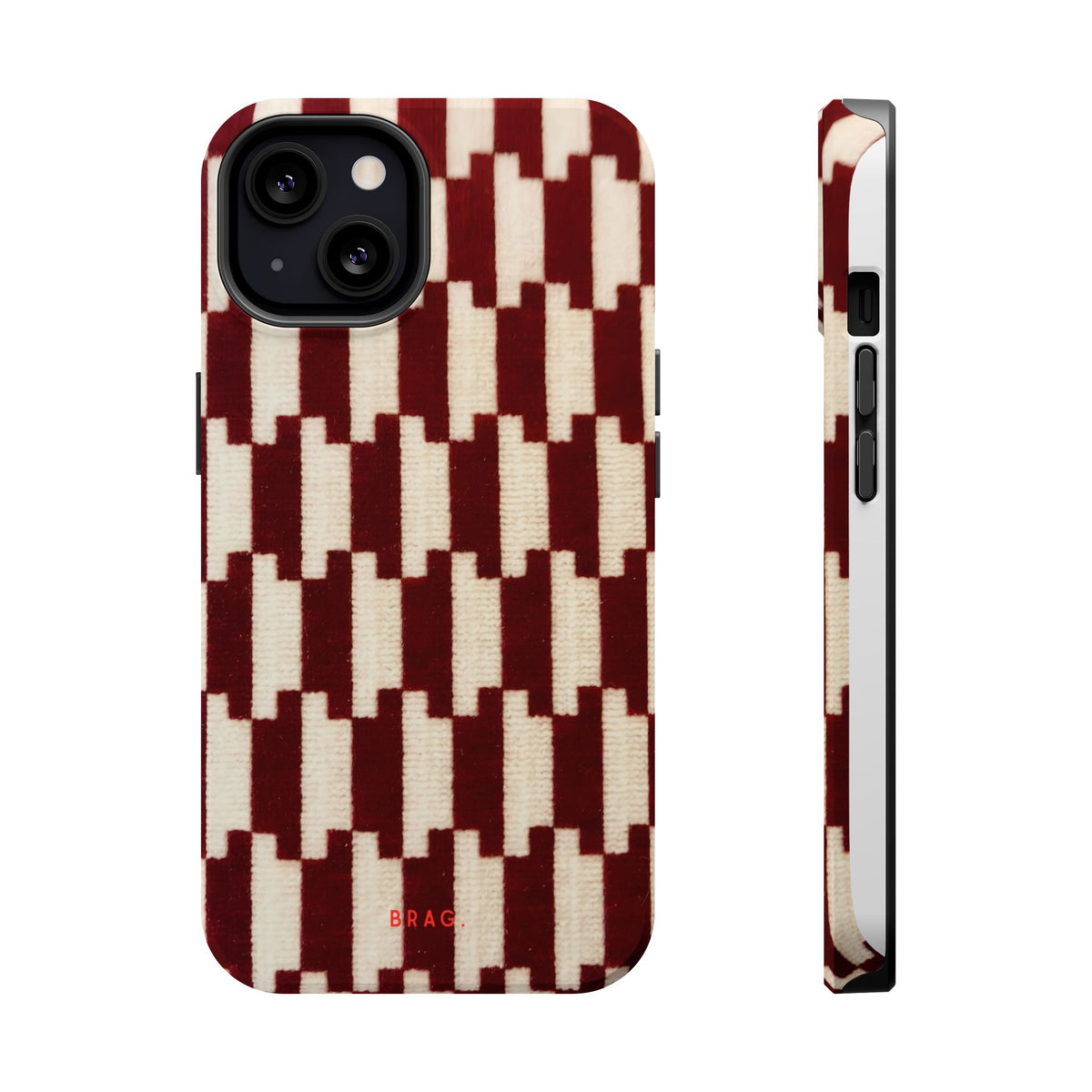 Wine & Cream Magnetic Impact-Resistant Phone Case