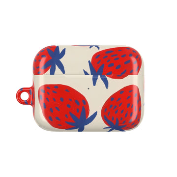 Strawberry Field AirPod Case – Slim Protective Charging Case