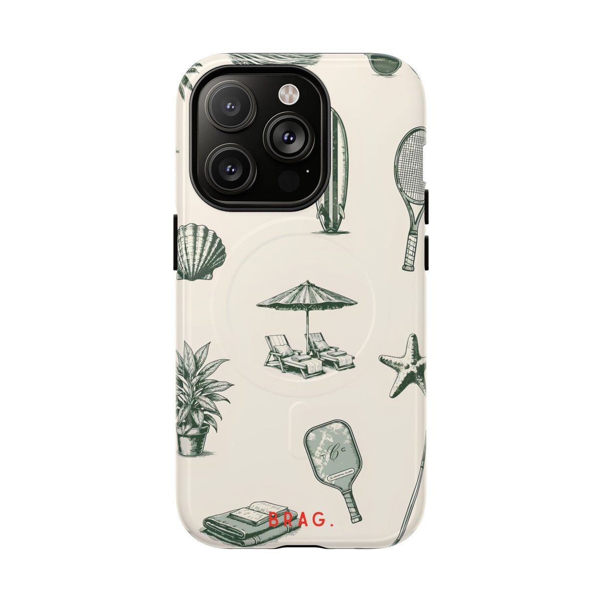 Beach Club MagSafe Tough Phone Case — Magnetic Protective Cover