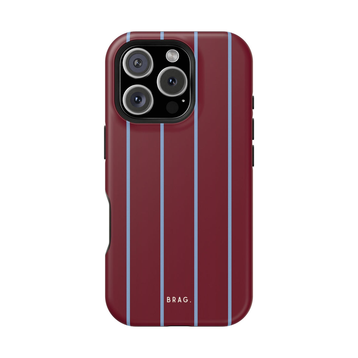Bordeaux Stripe Magnetic Impact-Resistant Phone Case