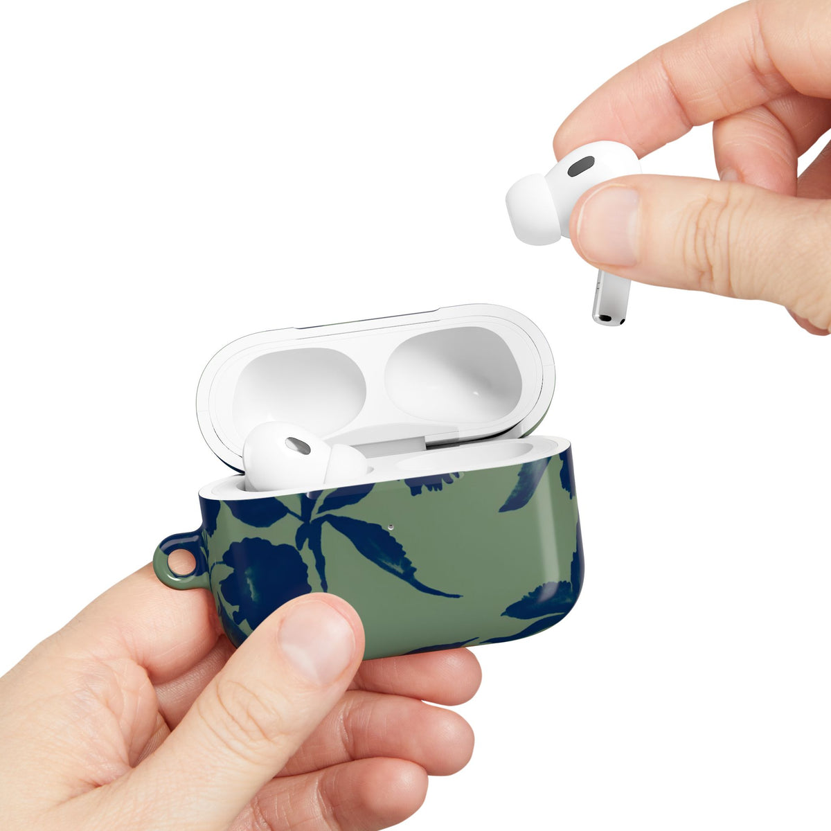 Sage Bloom AirPod Case – Slim Protective Charging Case