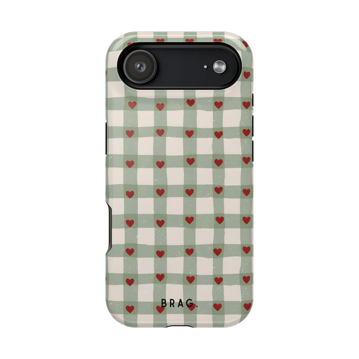 Mint Hearts Magnetic Impact-Resistant Phone Case