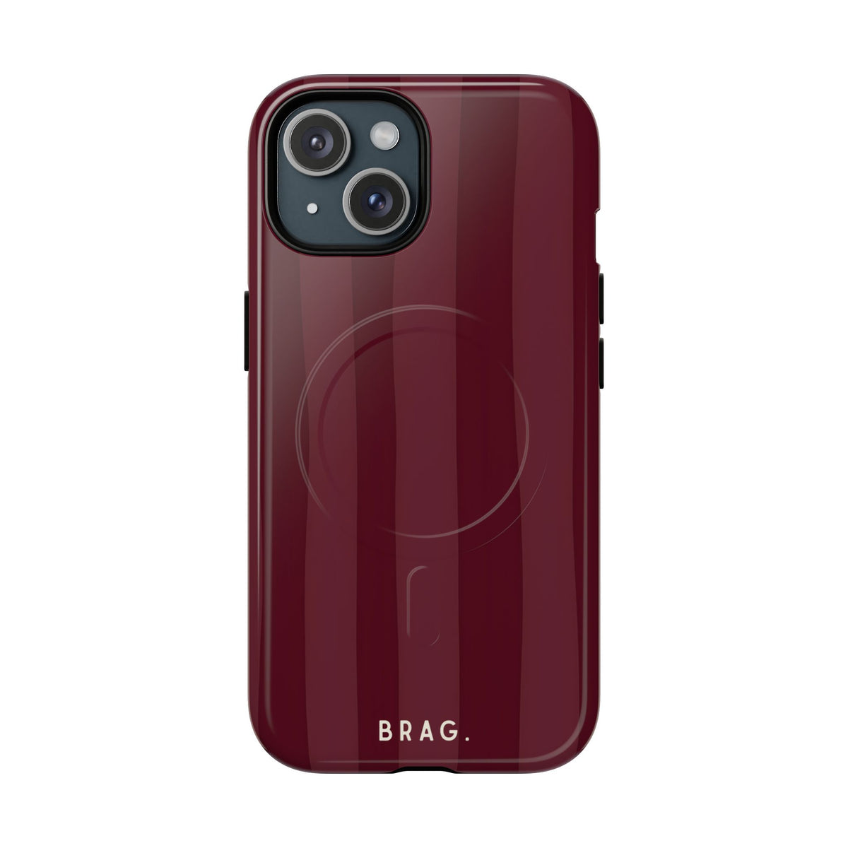 Dark Cherry MagSafe Tough Phone Case — Magnetic Protective Cover