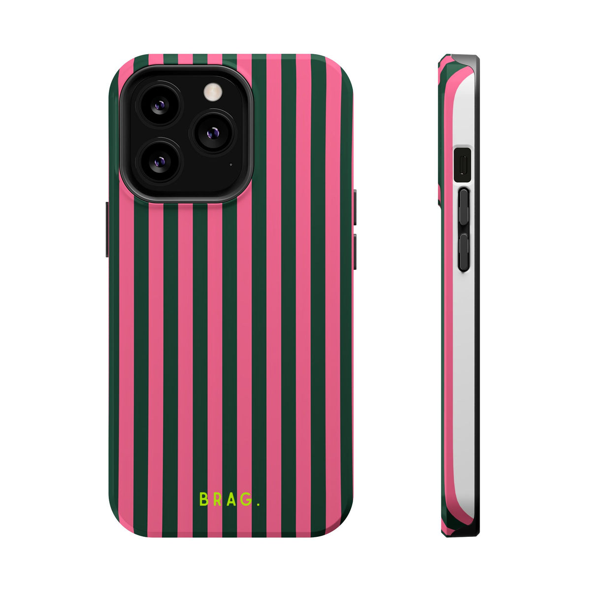 Flamingo Stripe Magnetic Impact-Resistant Phone Case