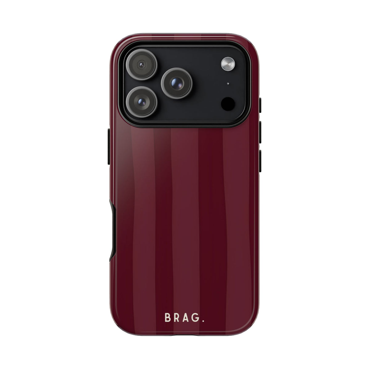 Dark Cherry Tough Phone Case – Shockproof Protective iPhone Cover